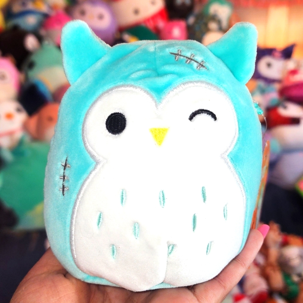 🎃 WINSTON 🦉 Frankenstein Owl Halloween 2023 Original Squishmallow by Kelly Toy
